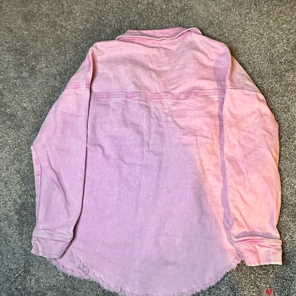 Celebrity Pink Light Pink Denim Shirt - Picture 5 of 5